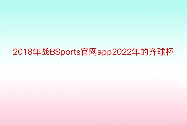2018年战BSports官网app2022年的齐球杯